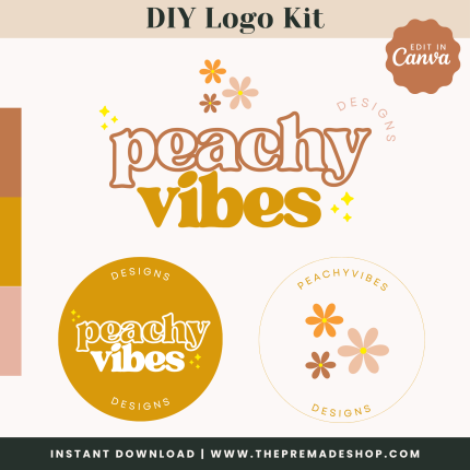 Peachy Vibes - DIY Logo Kit